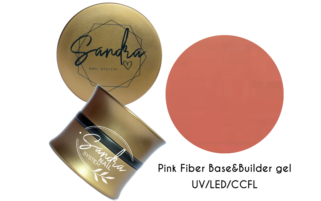 Pink Fiber Base&Builder UV-LED-CCFL Gel