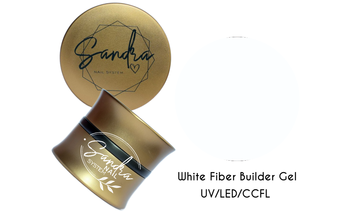 White Fiber Builder UV-LED-CCFL Gel