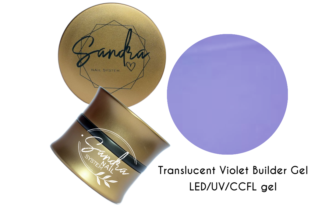 Translucent Violet Builder Gel LED/UV/CCFL gel Sandra Nails