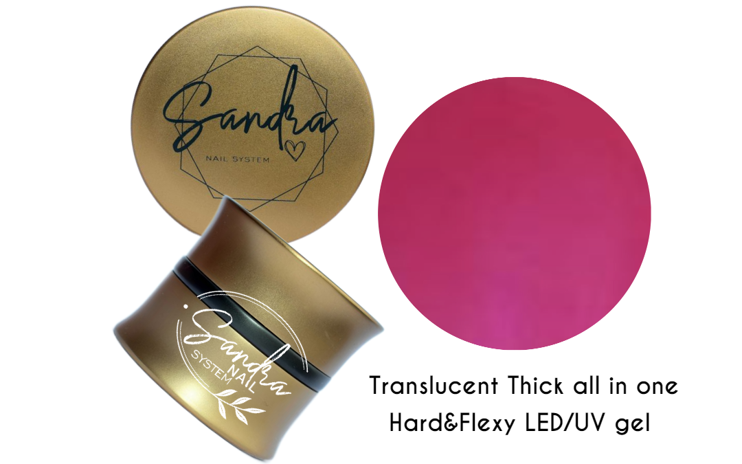 Translucent Thick all in one Hard&Flexy LED/UV gel Sandra Nails