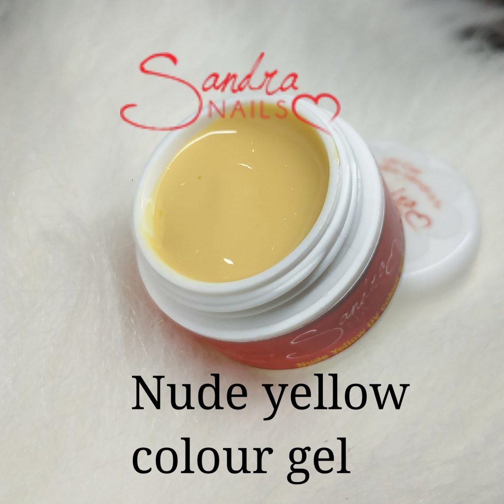 Nude Yellow UV colour gel Sandra Nails - Studio Sandra