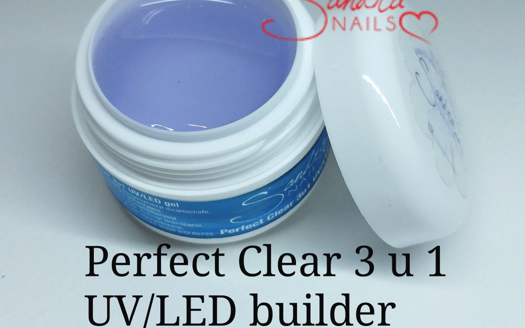 Perfect Clear 3u1 UV-LED builder gel Sandra Nails (Kopiraj)