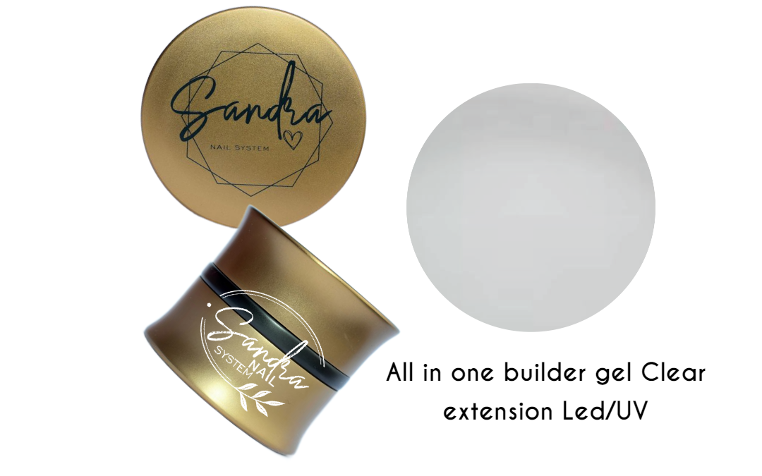 All in one builder gel Clear extension Led/UV Sandra Nails