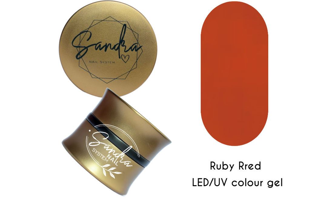 Ruby Red LED/UV colour gel Sandra Nails